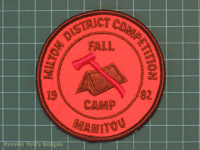 Click to enlarge 1982 Milton District Competition Camp